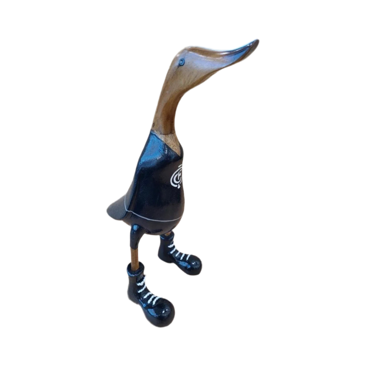 Carlton Wooden Duck Go the Blues 55cm