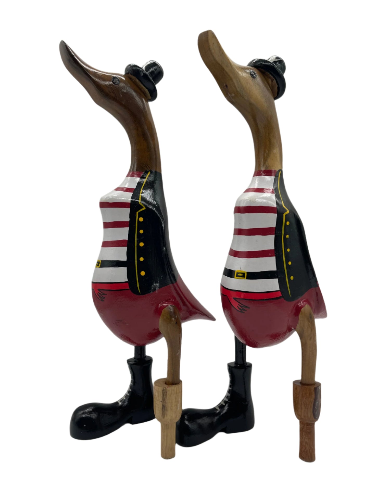 A Duck Wooden Pirate Red 35cm