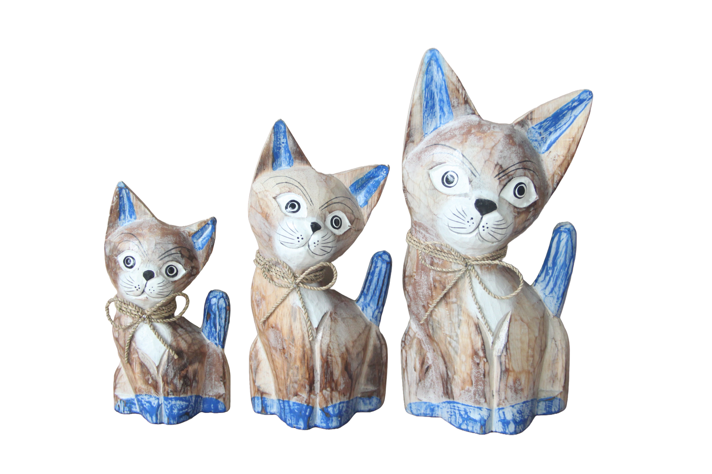 Set Of 3 Black Cats SM Med Lge