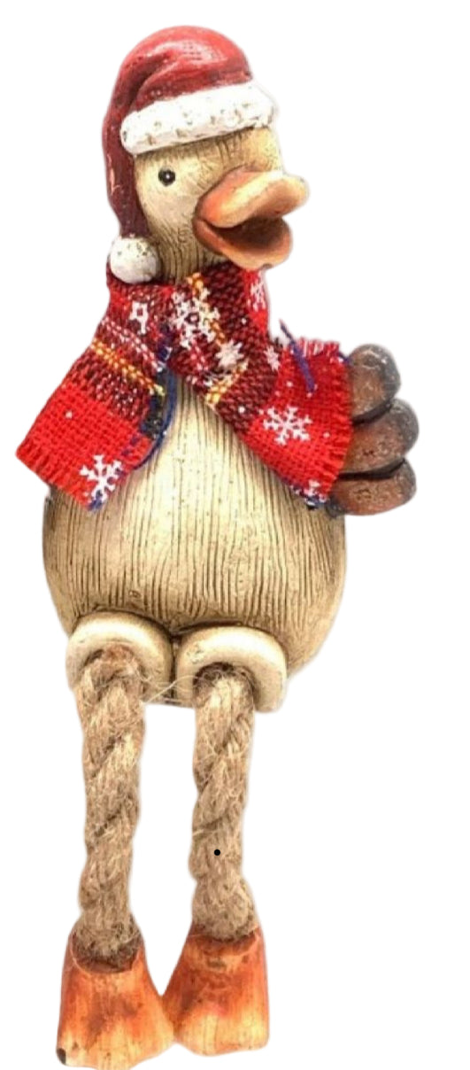 Christmas - Duck Shelf Sitters 2 Assorted Jack And Bonnie