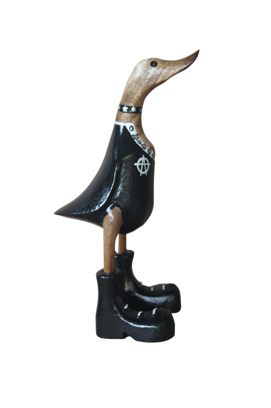 Duck Wooden Rebel Black 25cm
