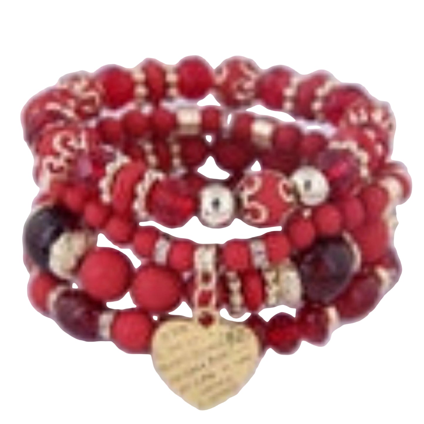 Bohemian Synthetic &nbsp;Beaded Bracelet Set Vintage Ethnic Style Alloy