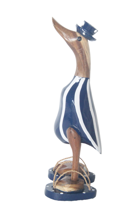 Wooden Duck Navy White Stripes With Sandals 25cm